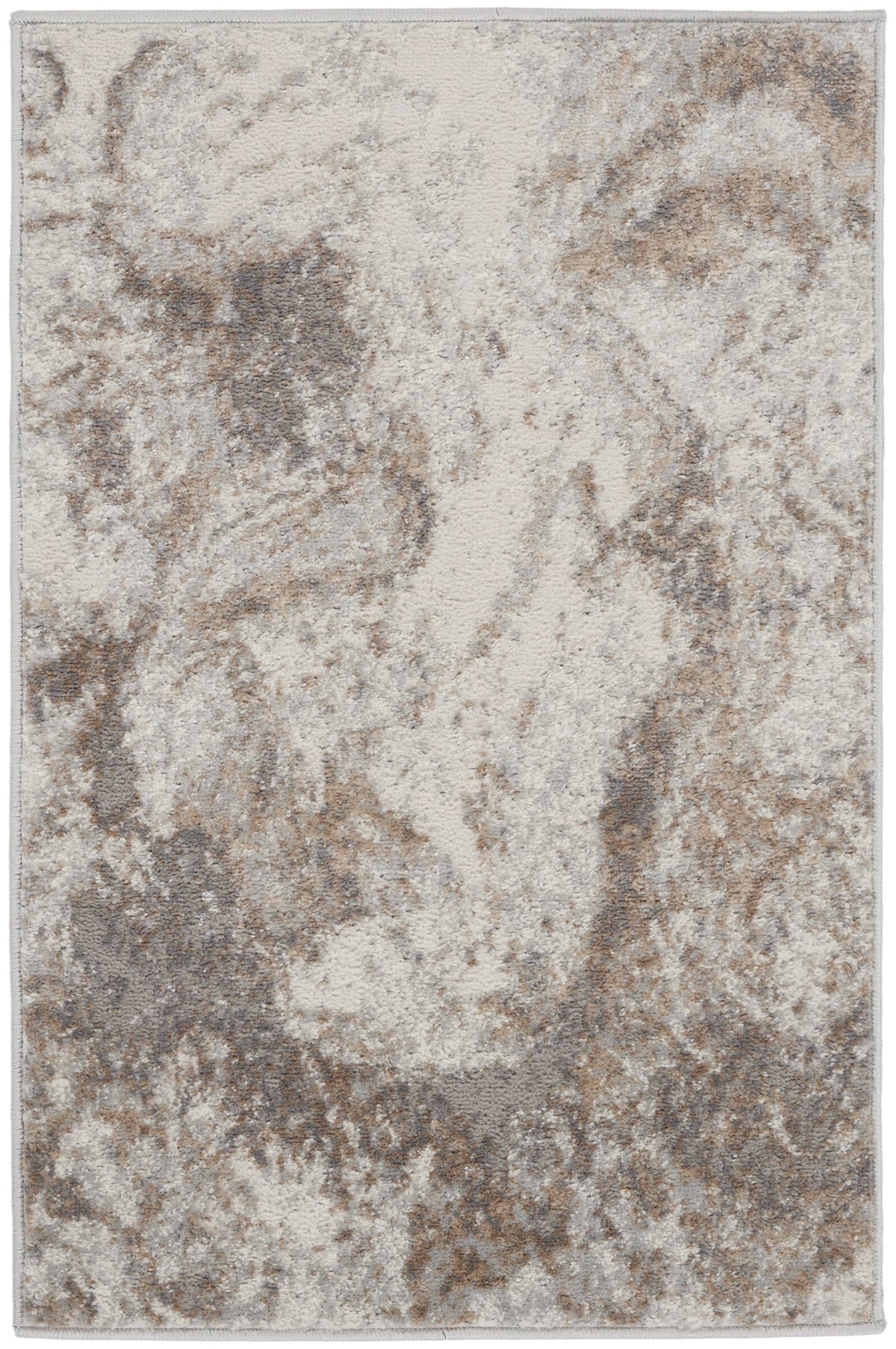 Nourison Elation ETN02 Area Rug | Ivory Grey | 7'10" x 9'10"